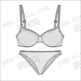 矢量泳装内衣