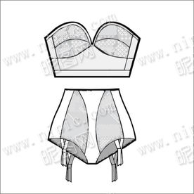 矢量泳装内衣