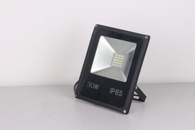 LED黑色长方形集成一体投光灯