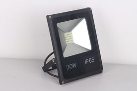 LED黑色长方形集成一体投光灯