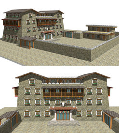 藏式景区建筑