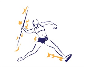 体育人物动作剪影