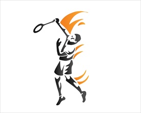 体育人物动作剪影