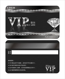 黑色大气VIP尊贵卡