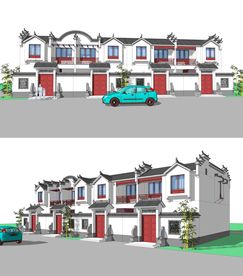 新中式徽派建筑