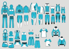 服装运动服矢量图