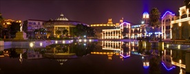 夜色中的戛纳湾
