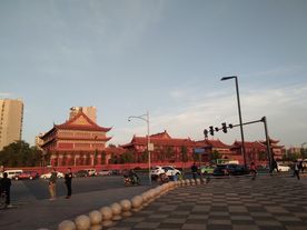 傍晚建筑