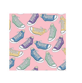 手绘帆布鞋矢量图下载