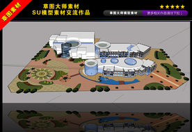 草图大师建筑设计模型图片