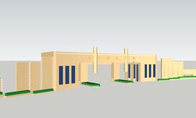 su入口建筑模型