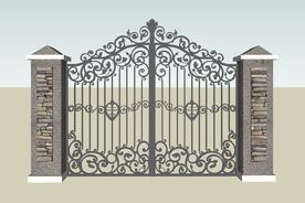 su入口建筑大门模型