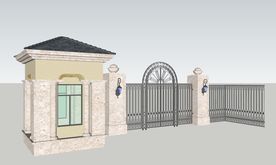 su欧式大门模型