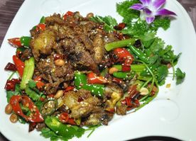 干煸羊糕肉