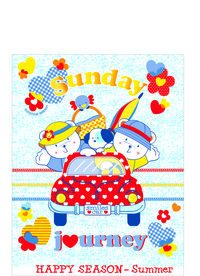 卡通熊汽车矢量图下载