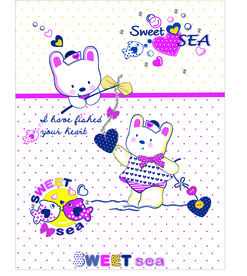 卡通小白熊矢量图下载