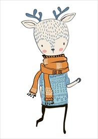 卡通鹿矢量图下载