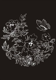 植物花卉蝴蝶矢量图下载