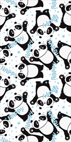 卡通大熊猫四方连续底纹