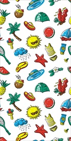 海滩沙滩素材四方连续底纹