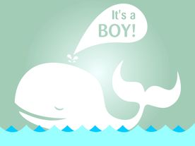 卡通鲸鱼矢量图下载