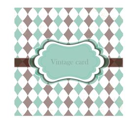 菱形格标签矢量图下载