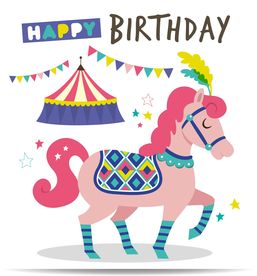 卡通马矢量图下载