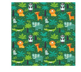 卡通动物四方连续底纹