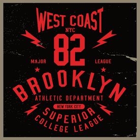 运动字体标签印花矢量图下载