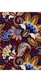 传统民族风腰果花四方连续底纹