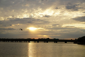 沈阳丁香湖 黄昏 夕阳