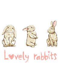 卡通兔子矢量图下载