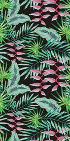 植物花卉树叶四方连续底纹