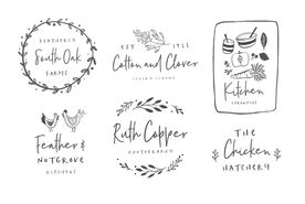 可爱瓜果蔬菜简笔画logo