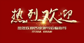 热烈欢迎文字海报