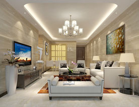 现代简约风格室内设计客厅简欧