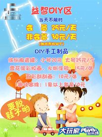儿童游乐区广告牌价目表