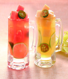 西瓜芒果鲜果茶