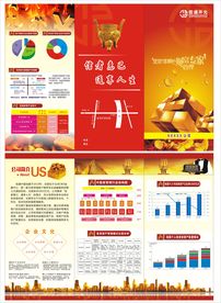 金融三折页