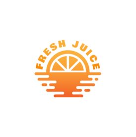 橙色抽象果汁logo矢量素材