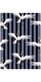 手绘飞鹤四方连续底纹