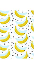 手绘香蕉四方连续底纹