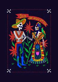 民族风骷髅头矢量图下载