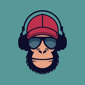 卡通猩猩矢量图下载