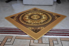 黄金莲花贴金彩绘寺庙吊顶古建