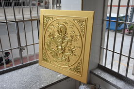 贴金龙纹古建吊顶寺庙吊顶