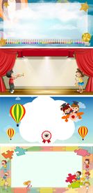 学校文化展板背景