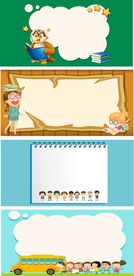 手绘风格学校文化宣传背景