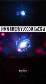 时尚唯美绚光粒子LOGO标志