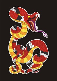 手绘蛇矢量图下载